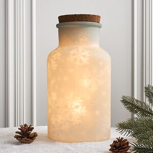 Декоративный светильник Snow Waltz 26 см белый, 15 теплых белых LED ламп, на батарейках