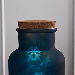 Декоративный светильник Snow Waltz 26 см голубой, 15 теплых белых LED ламп, на батарейках Kaemingk фото 2