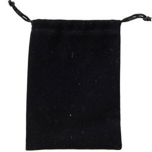 Бархатный мешочек Velour 14*10 см черный Kaemingk фото 1