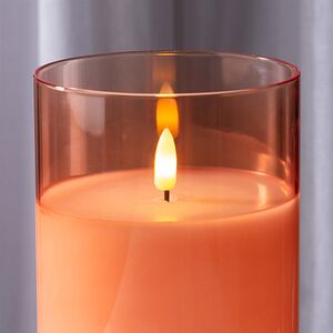 Набор светодиодных свечей с имитацией пламени Одри: Amber 13-17 см, 3 шт на батарейках, таймер Kaemingk фото 2