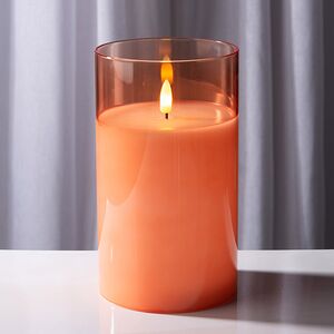 Набор светодиодных свечей с имитацией пламени Одри: Amber 13-17 см, 3 шт на батарейках, таймер Kaemingk фото 3