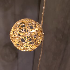Светодиодная гирлянда-шарики Огоньки Олимпии 3.8 м, 20 теплых белых ламп, прозрачный ПВХ, IP20 Kaemingk фото 3