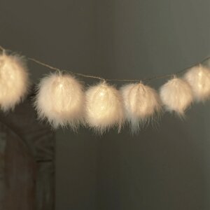 Светодиодная гирлянда Fluffy 10 м, 26 теплых белых LED ламп, прозрачный ПВХ, IP20 Kaemingk фото 1