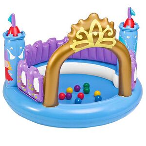 Игровой центр Сказочный замок 130*91 см с мячиками и единорогом INTEX фото 2