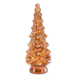 Новогодний светильник Елочка - Amber Cone 39 см, 10 LED ламп, на батарейках Kaemingk фото 7