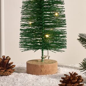 Декоративная светящаяся елка Green Taffy 30 см, на батарейках Kaemingk фото 2