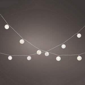 Светодиодная гирлянда Бумажный Шар 2.25 м, 10 теплых белых LED ламп, IP20 Kaemingk (Кейминг) фото 1