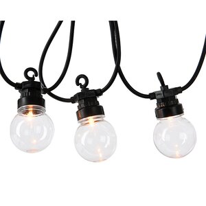 Гирлянда из лампочек, 20 ламп, экстра теплые белые LED, 9.5 м, черный ПВХ, соединяемая Kaemingk фото 14