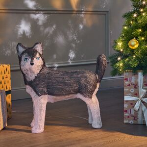 Акриловая фигура Хаски 49 см, 80 LED ламп, IP44 Kaemingk фото 7