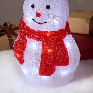 Светящаяся фигура Снеговик Аймо - Snowy Friends 25 см, 20 LED ламп, на батарейках, IP20 Kaemingk фото 4