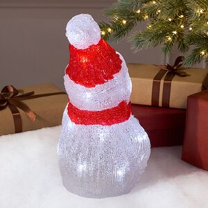 Светящаяся фигура Снеговик Ноэль - Snowy Friends 25 см, 20 LED ламп, на батарейках, IP20 Kaemingk фото 5