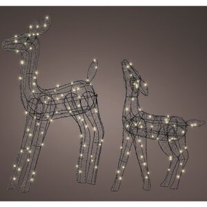 Набор светящихся оленей Gold Coast - Deers, 2 шт, 59-78 см, 120 теплых белых Big&Bright LED ламп, IP44 Kaemingk фото 3