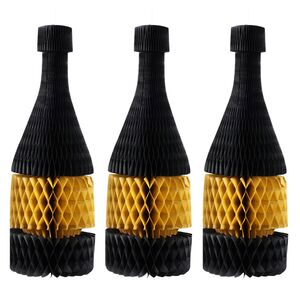 Набор украшений из бумаги Champagne Bottle 27*10 см, 3 шт Koopman фото 1