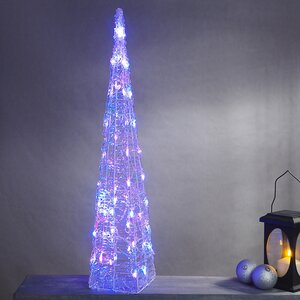 Светящаяся фигура Елка Cone Light 90 см, 50 разноцветных RGB LED ламп, IP44 Kaemingk фото 6