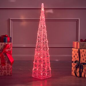 Светящаяся фигура Елка Cone Light 90 см, 50 разноцветных RGB LED ламп, IP44 Kaemingk фото 8