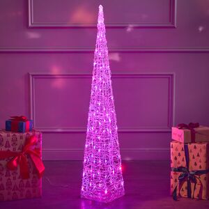 Светящаяся фигура Елка Конус 120 см, 80 разноцветных RGB LED ламп, IP44 Kaemingk (Кейминг) фото 6