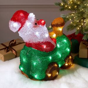 Светящаяся фигура Санта Клаус - Christmas Train 39 см, 50 LED ламп, IP44 Kaemingk фото 6