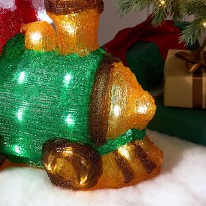 Светящаяся фигура Санта Клаус - Christmas Train 39 см, 50 LED ламп, IP44 Kaemingk фото 3