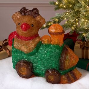 Светящаяся фигура Олень Рудольф - Christmas Train 37 см, 50 LED ламп, IP44 Kaemingk фото 7
