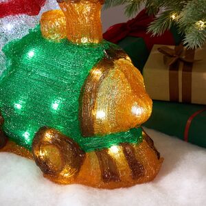 Светящаяся фигура Снеговик Ганс - Christmas Train 40 см, 50 LED ламп, IP44 Kaemingk фото 3