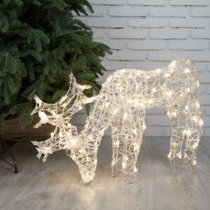 Светящийся олень Juno Deer 83*53 см, 100 теплых белых LED ламп, IP44