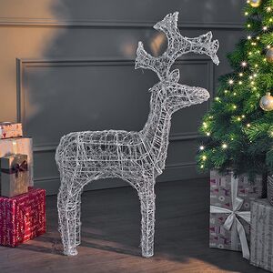 Светодиодный олень Бауэр 89 см, 80 теплых белых LED ламп, IP44 Kaemingk фото 6