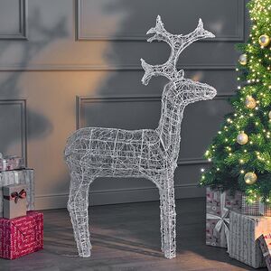 Светодиодный олень Бауэр 116 см, 120 теплых белых LED ламп, IP44 Kaemingk фото 6