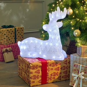 Светодиодный олень Милашка 45 см, 80 LED ламп, IP44 Kaemingk фото 3