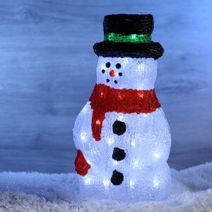 Светящийся Сэр Снеговик 40 см, 50 LED ламп, IP44 Kaemingk фото 1