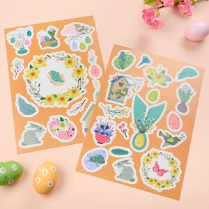 Пасхальные наклейки Тёплая Весна 29*20 см, 2 листа