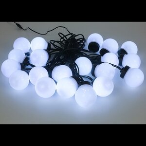 Гирлянда из лампочек Мона 20 ламп, холодные белые LED, 9.5 м, черный ПВХ, IP44 Kaemingk фото 3