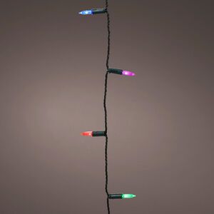 Светодиодная гирлянда Color Feast 12 м, 120 разноцветных мини LED ламп, зеленый ПВХ, контроллер, таймер, IP20 