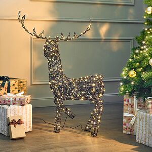Светящийся олень Гэвин 99 см, 300 теплых белых LED ламп, IP44 Kaemingk фото 3