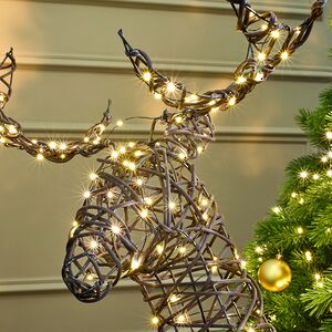 Светящийся олень Гэвин 99 см, 300 теплых белых LED ламп, IP44 Kaemingk фото 2