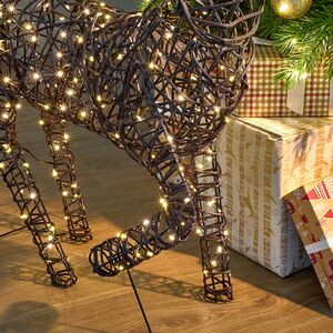 Светящийся олень Гэвин 99 см, 300 теплых белых LED ламп, IP44 Kaemingk фото 4