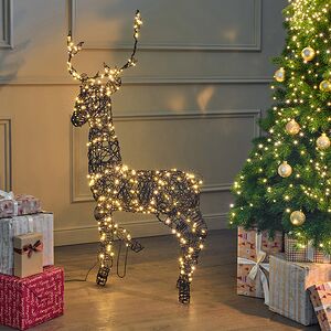 Светящийся олень Гэвин 124 см, 360 теплых белых LED ламп, IP44 Kaemingk фото 3