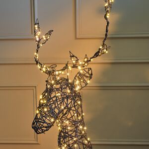 Светящийся олень Гэвин 124 см, 360 теплых белых LED ламп, IP44 Kaemingk фото 2