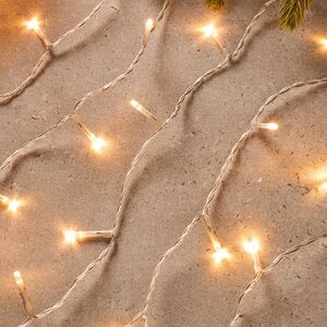 Светодиодная гирлянда нить Объемная 27 м, 360 теплых белых LED ламп, прозрачный ПВХ, контроллер, IP44 Kaemingk фото 2