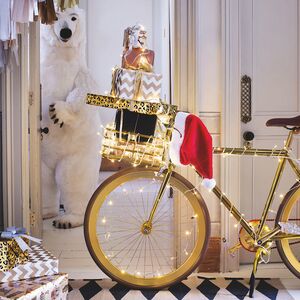 Светодиодная гирлянда Объемная 13.5 м, 180 теплых белых LED ламп, прозрачный ПВХ, контроллер Kaemingk фото 2