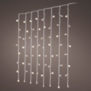 Светодиодный занавес Luminous 2*2 м, 240 теплых белых LED ламп, прозрачный ПВХ, IP44 Kaemingk (Кейминг) фото 3
