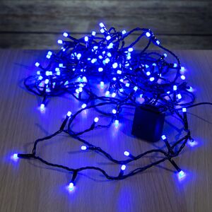 Светодиодная гирлянда нить Объемная, 9 м, 120 разноцветных RGB LED, черный ПВХ, таймер, IP44 Kaemingk фото 5