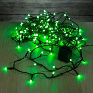 Светодиодная гирлянда нить Объемная 18 м 240 разноцветных RGB LED ламп, черный ПВХ, IP44 Kaemingk фото 7