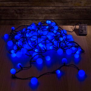 Светодиодная гирлянда Вишенки 9 м, 120 RGB разноцветных LED, черный ПВХ, IP44 Kaemingk фото 9