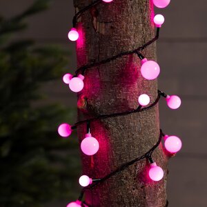 Светодиодная гирлянда Вишенки 9 м, 120 RGB разноцветных LED, черный ПВХ, IP44 Kaemingk фото 4