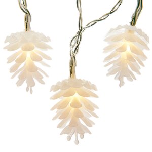 Гирлянда Шишки 24 теплых белых LED ламп 4.6 м, прозрачный ПВХ, контроллер, IP44 Kaemingk фото 5