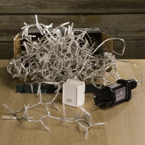 Светодиодная гирлянда нить Lumineo Snake 16 м, 750 теплых белых LED ламп, прозрачный ПВХ, контроллер, таймер, IP44 Kaemingk фото 4