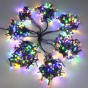 Ярусная гирлянда на елку 210 см Easy Light - Lumineo Snake, 700 разноцветных LED, зеленый ПВХ, контроллер, IP44 Kaemingk (Кейминг) фото 1