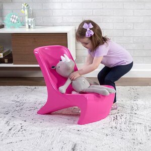 Детский стул Junior розовый Step2 фото 4