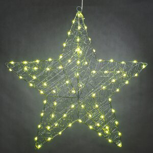 Светящаяся звезда Stella 58 см, 80 разноцветных LED ламп, контроллер, таймер, пульт управления, IP44 Kaemingk фото 6