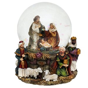 Снежный шар Святое Семейство 9 см